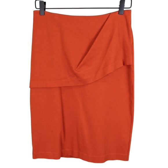 Cabi Orange Knit Skirt 6 - Picture 1 of 5